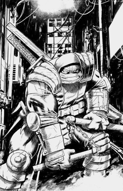 TEENAGE MUTANT NINJA TURTLES: THE LAST RONIN - LOST YEARS #5 JUAN GEDEON EXCLUSIVE B&W VIRGIN VARIANT